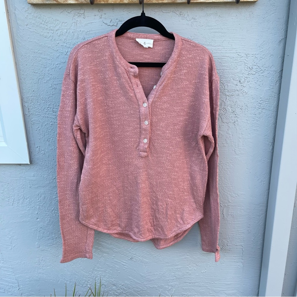 Lou & Grey . pink henley